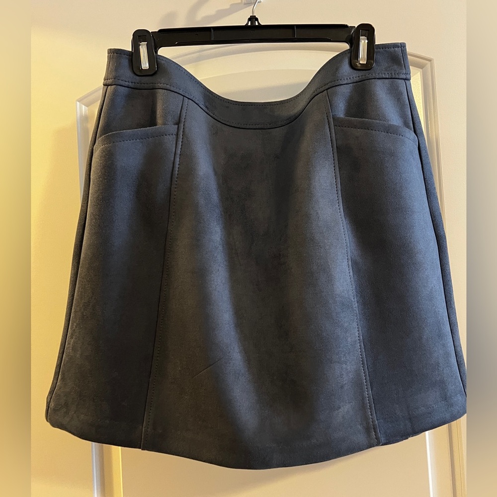 LOFT Suede Mini Skirt